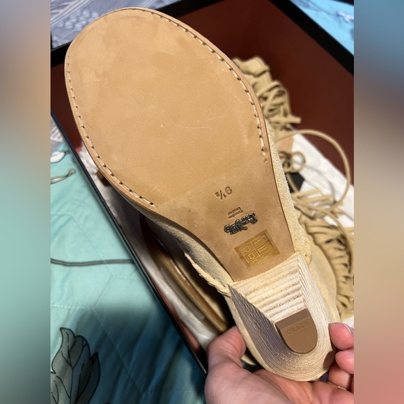 Coach Suede Fringed Booties - Picture 6 of 6